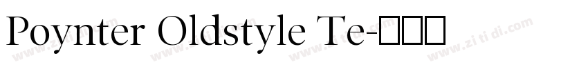 Poynter Oldstyle Te字体转换
